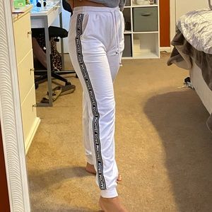 Michael kors white logo joggers